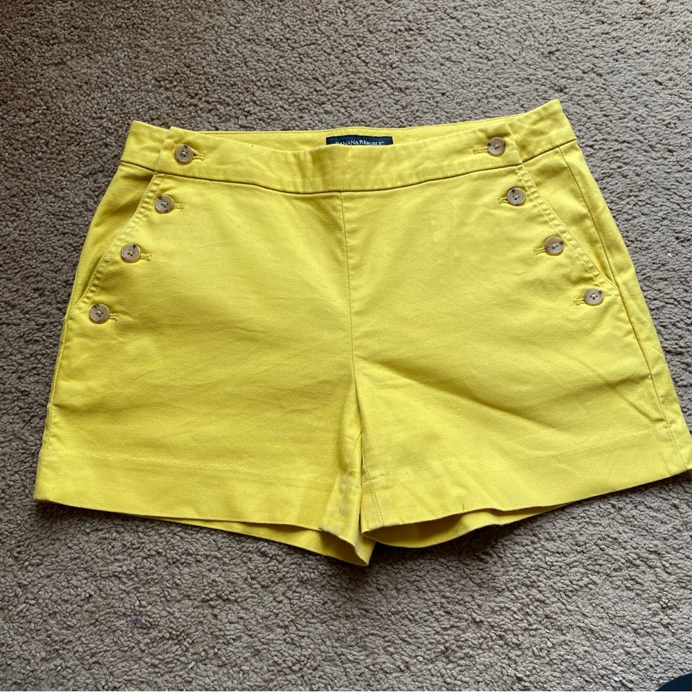 Banana Republic Mustard Shorts